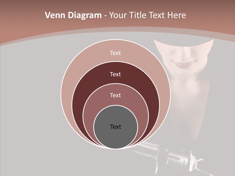Elegant Firearm Barrel PowerPoint Template