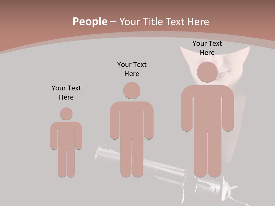 Elegant Firearm Barrel PowerPoint Template
