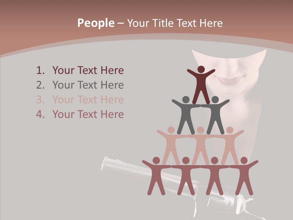 Elegant Firearm Barrel PowerPoint Template