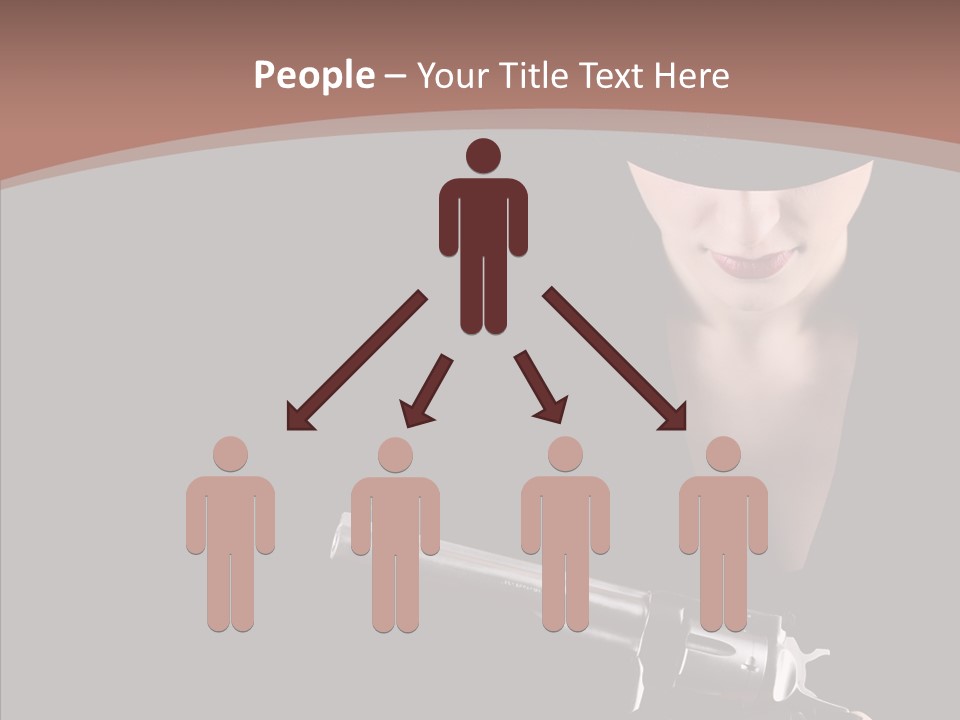 Elegant Firearm Barrel PowerPoint Template