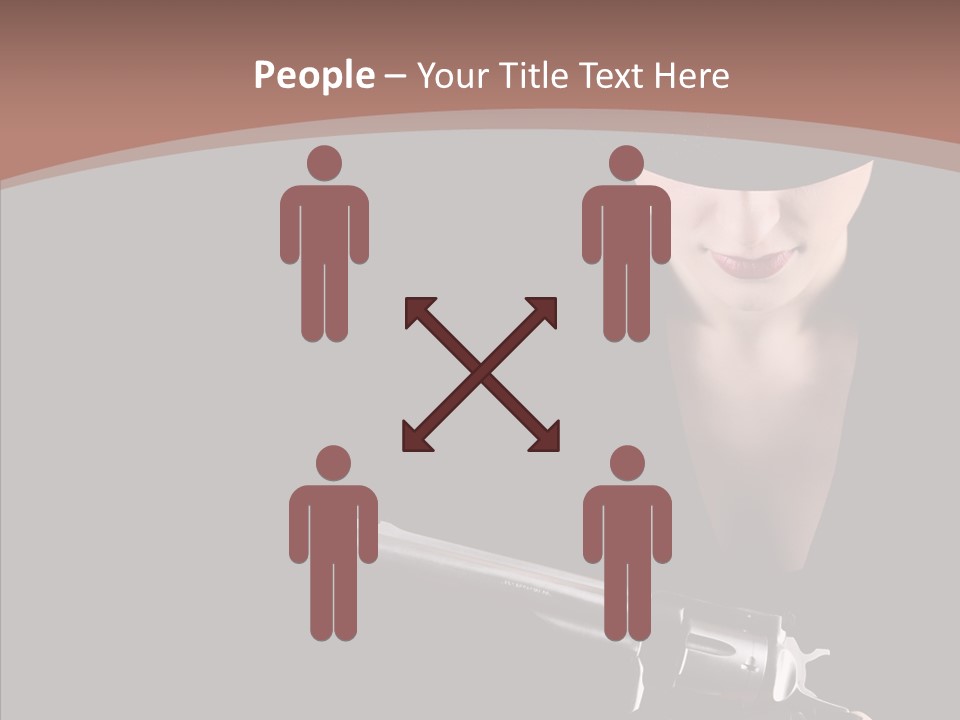 Elegant Firearm Barrel PowerPoint Template