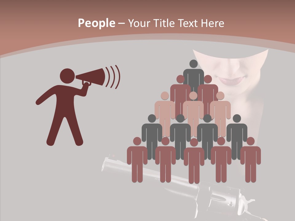 Elegant Firearm Barrel PowerPoint Template