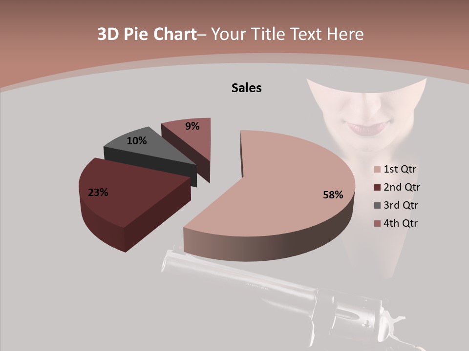 Elegant Firearm Barrel PowerPoint Template