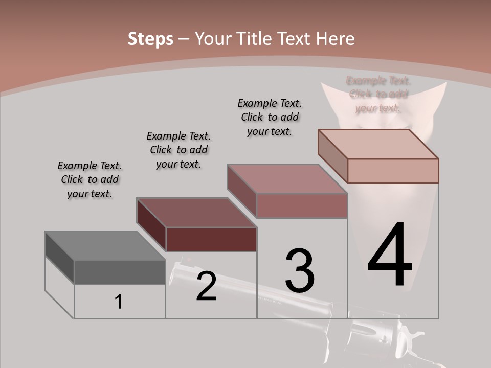 Elegant Firearm Barrel PowerPoint Template