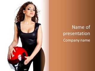 Beauty Glam Girl PowerPoint Template