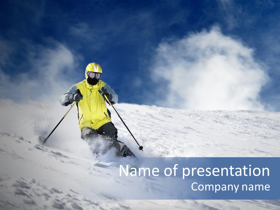 Suits Excitement Snow PowerPoint Template