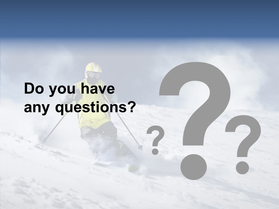 Suits Excitement Snow PowerPoint Template