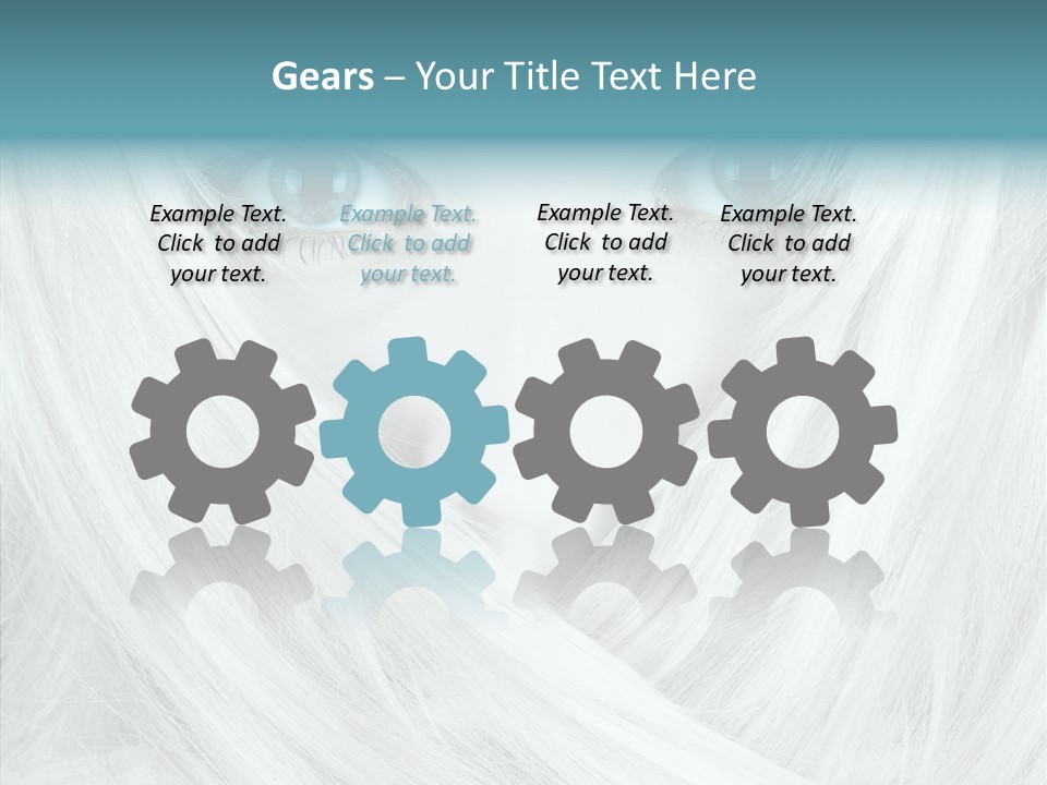 Romance Glaze Cyan PowerPoint Template