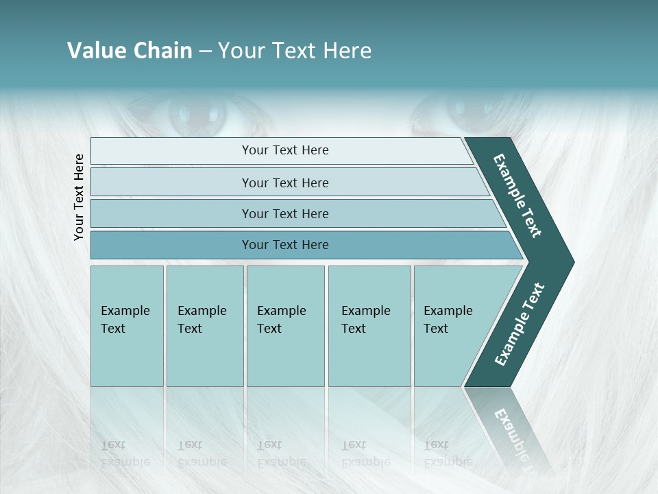 Romance Glaze Cyan PowerPoint Template