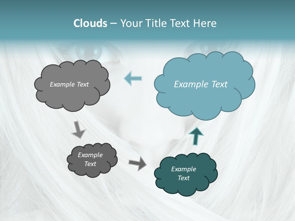 Romance Glaze Cyan PowerPoint Template