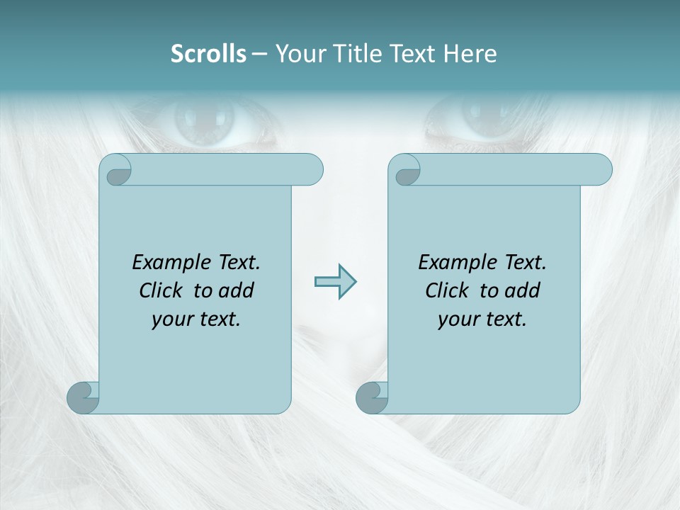 Romance Glaze Cyan PowerPoint Template