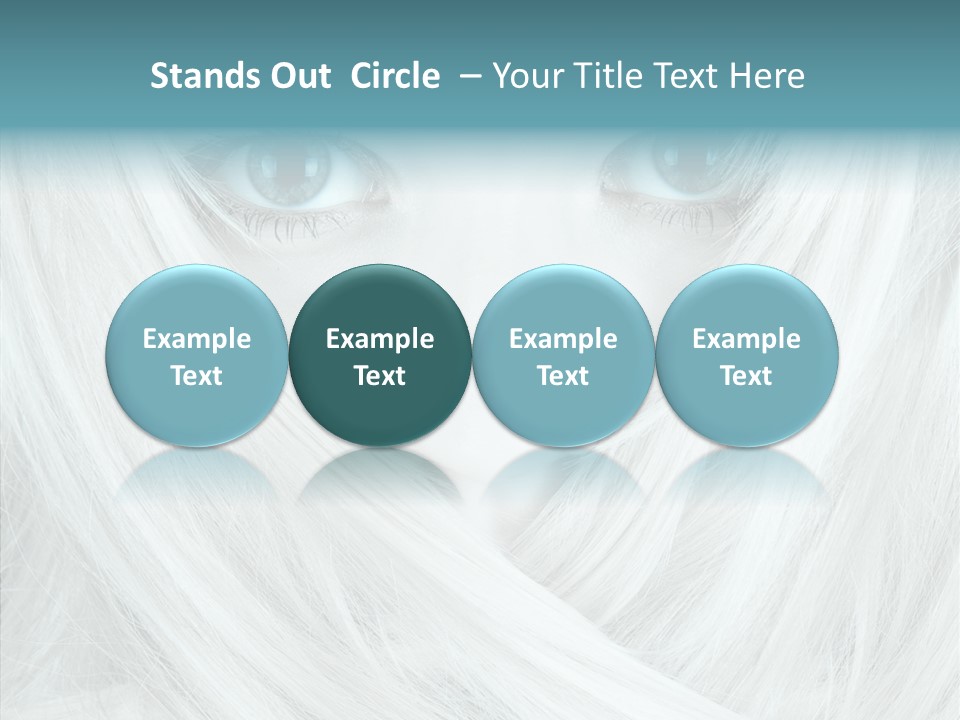 Romance Glaze Cyan PowerPoint Template