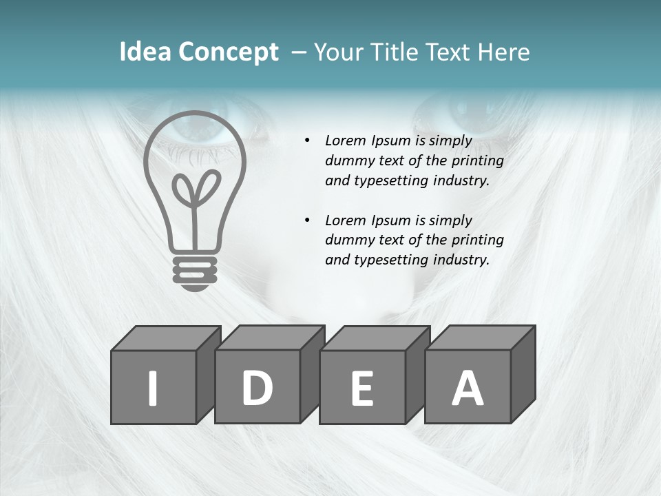 Romance Glaze Cyan PowerPoint Template