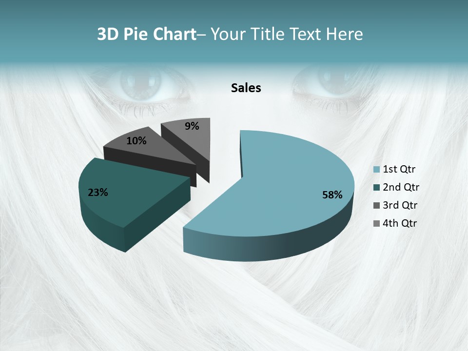 Romance Glaze Cyan PowerPoint Template