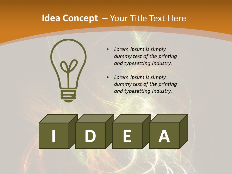 Age Newage Trance PowerPoint Template