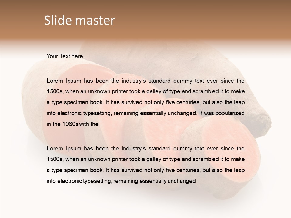 Food Harvest Potato PowerPoint Template