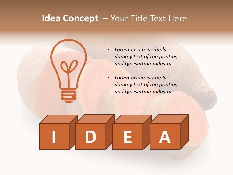 Food Harvest Potato PowerPoint Template