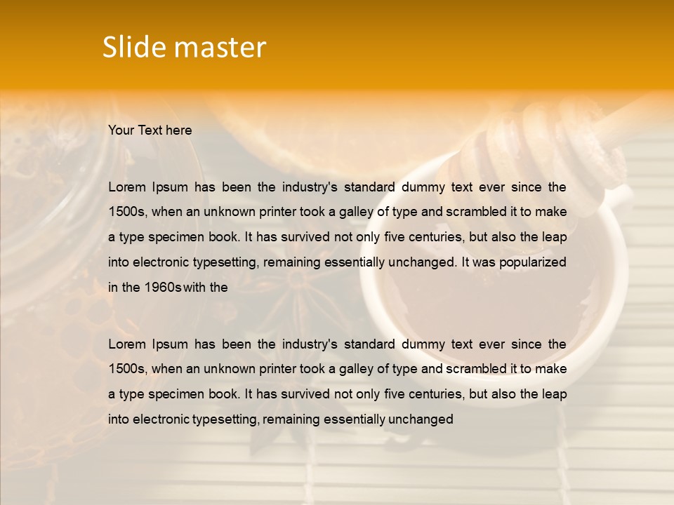 Dish Cook Lemon PowerPoint Template