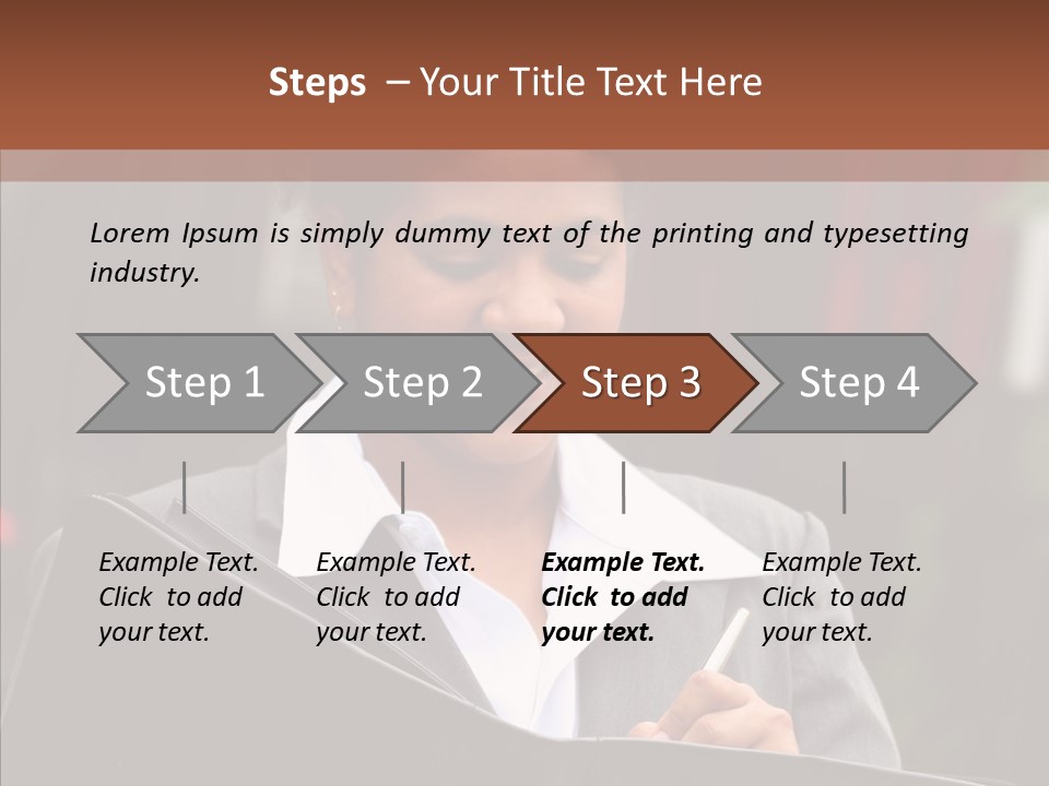 Girl Outdoors Copyspace PowerPoint Template
