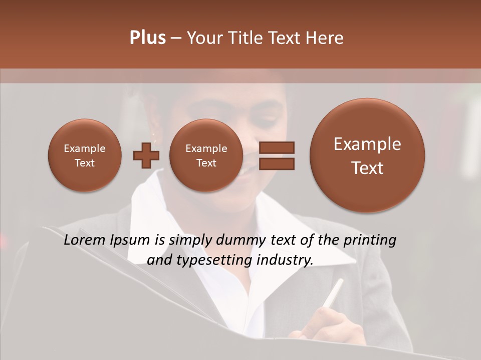 Girl Outdoors Copyspace PowerPoint Template