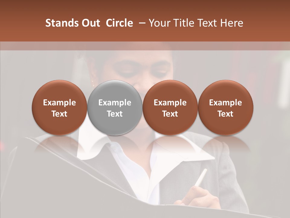 Girl Outdoors Copyspace PowerPoint Template