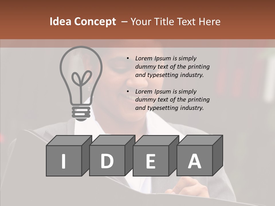 Girl Outdoors Copyspace PowerPoint Template