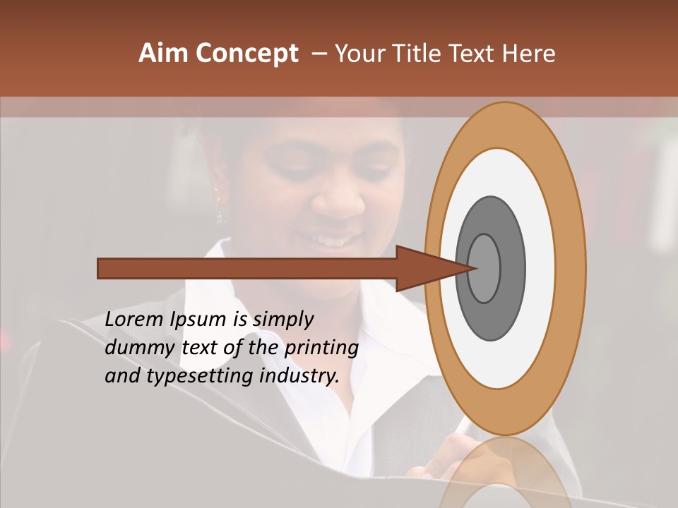 Girl Outdoors Copyspace PowerPoint Template