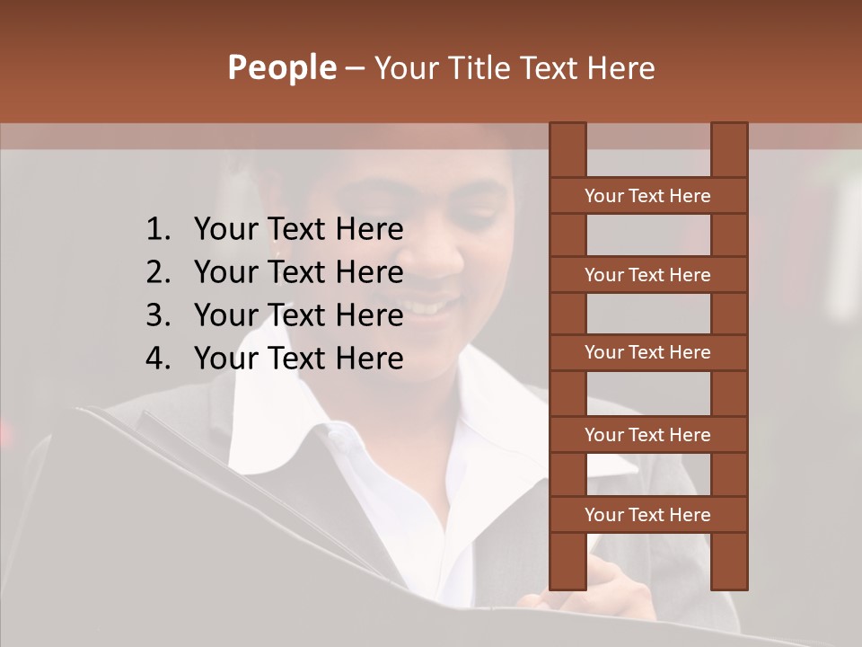 Girl Outdoors Copyspace PowerPoint Template