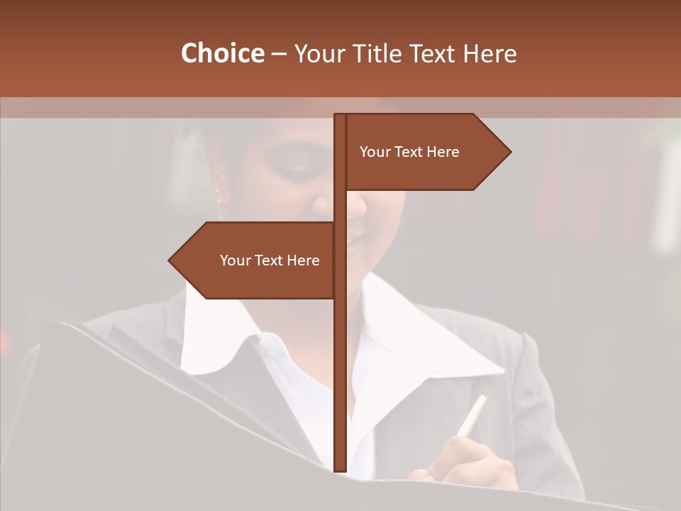 Girl Outdoors Copyspace PowerPoint Template