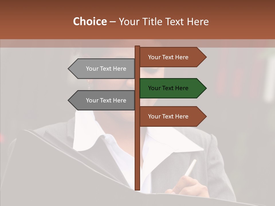 Girl Outdoors Copyspace PowerPoint Template