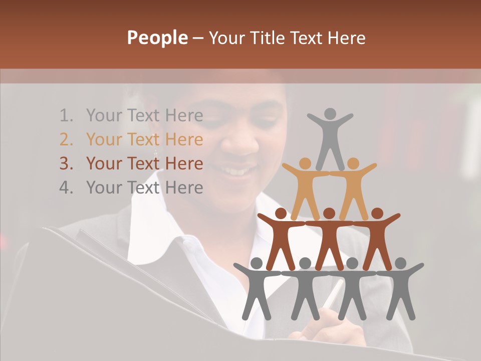 Girl Outdoors Copyspace PowerPoint Template