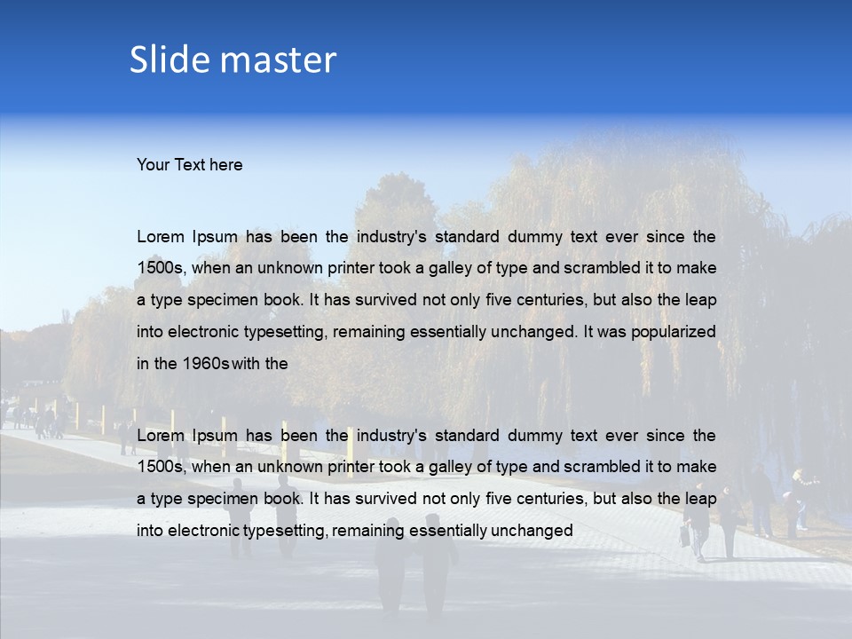 Playtime Recreation Path PowerPoint Template