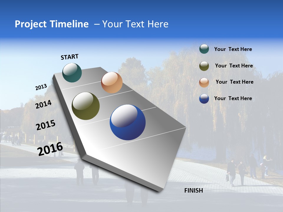 Playtime Recreation Path PowerPoint Template