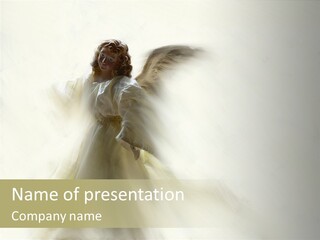 Card Wings Christmas PowerPoint Template