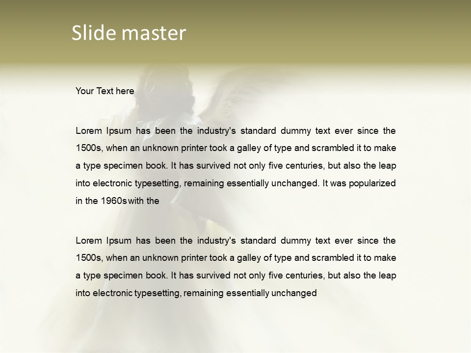 Card Wings Christmas PowerPoint Template