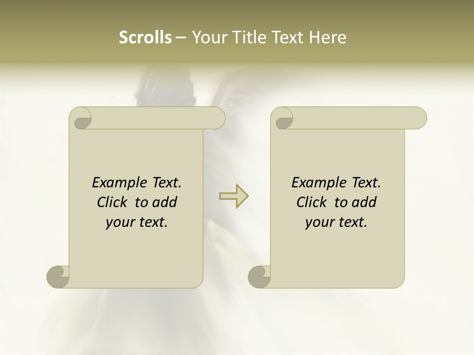 Card Wings Christmas PowerPoint Template