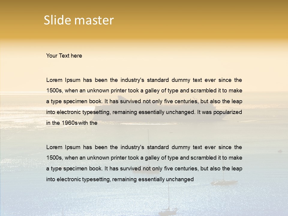 Sunrise Horizon Getaway PowerPoint Template