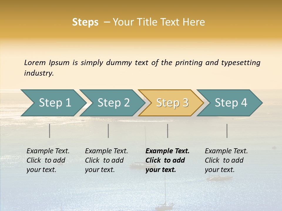 Sunrise Horizon Getaway PowerPoint Template