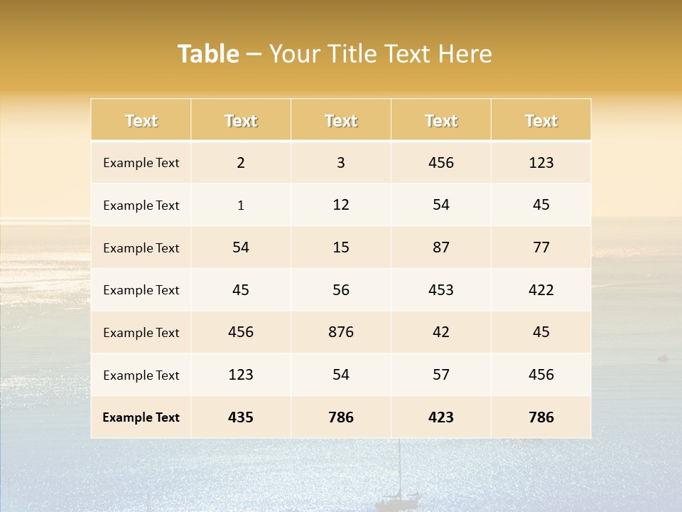 Sunrise Horizon Getaway PowerPoint Template