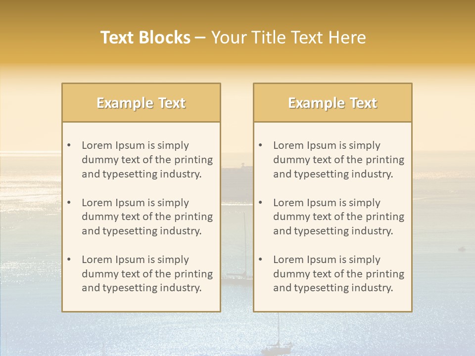 Sunrise Horizon Getaway PowerPoint Template
