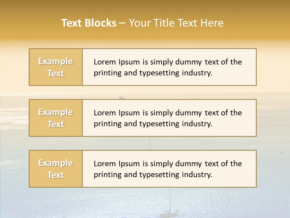 Sunrise Horizon Getaway PowerPoint Template