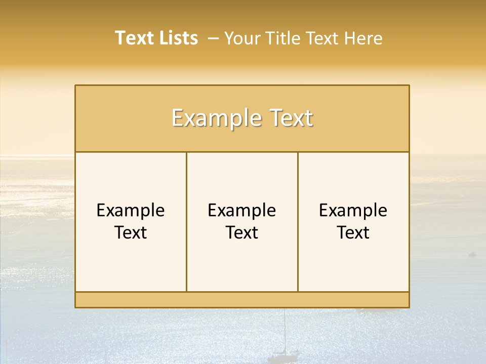 Sunrise Horizon Getaway PowerPoint Template