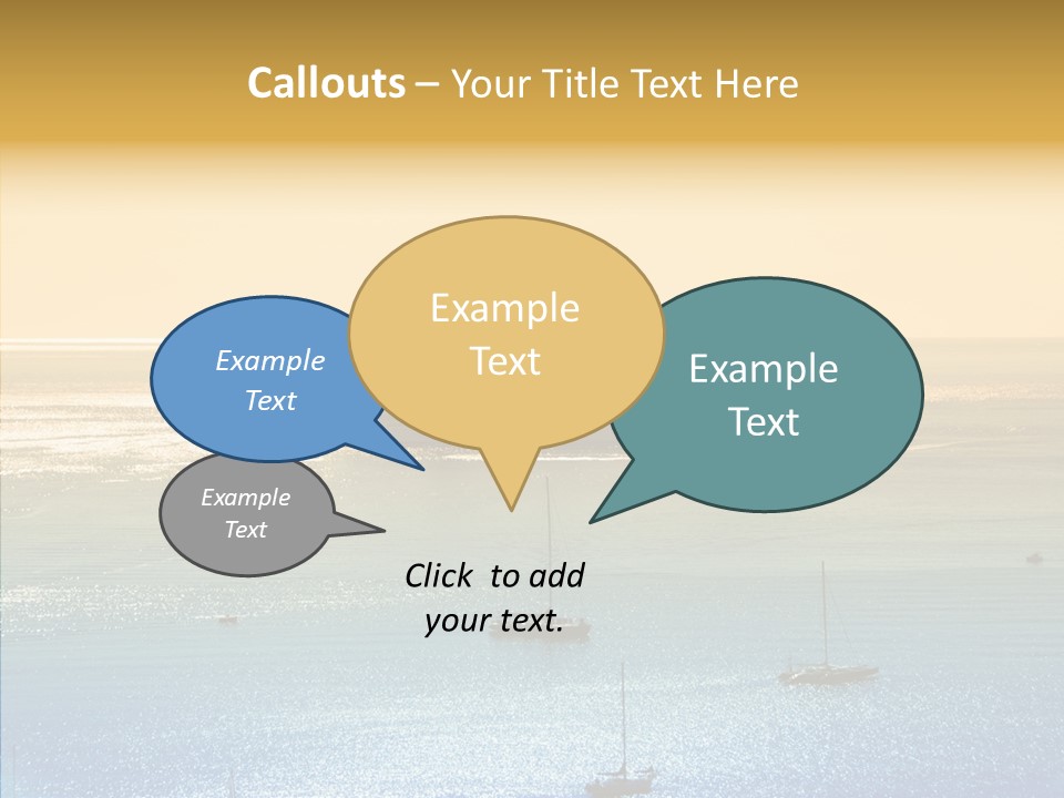 Sunrise Horizon Getaway PowerPoint Template
