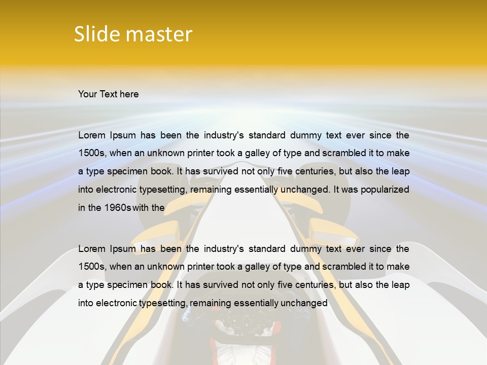 Bolide Fire Ball Stripped PowerPoint Template