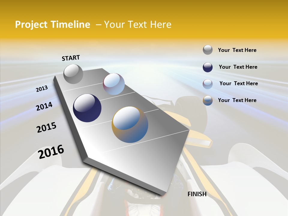 Bolide Fire Ball Stripped PowerPoint Template