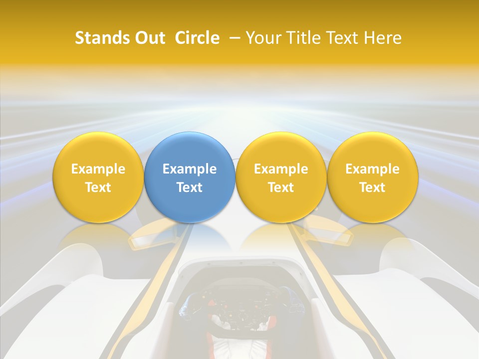 Bolide Fire Ball Stripped PowerPoint Template