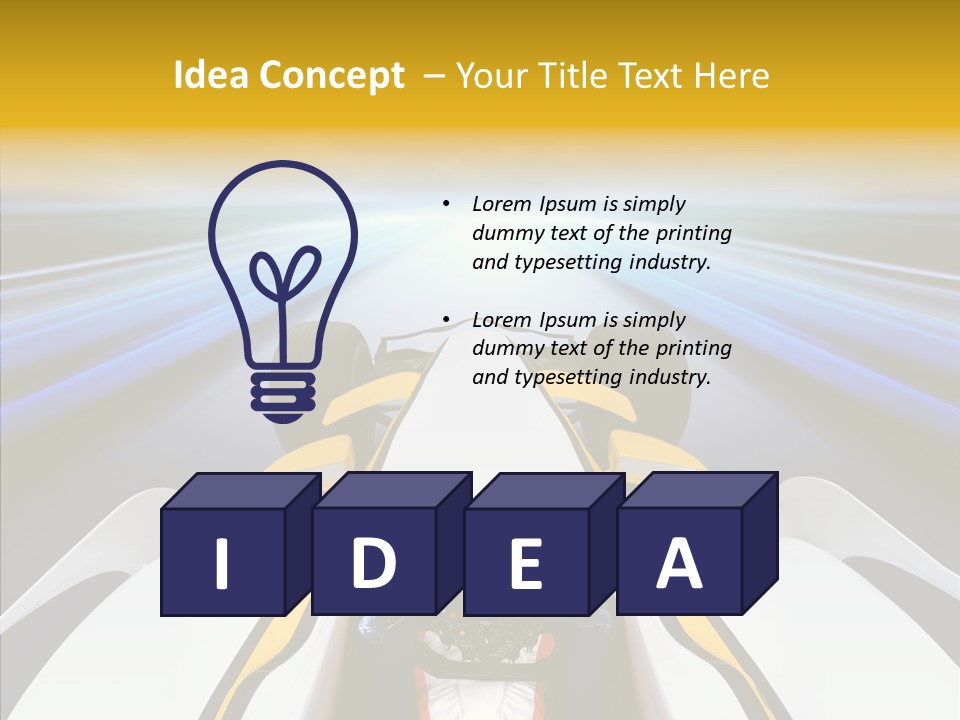 Bolide Fire Ball Stripped PowerPoint Template