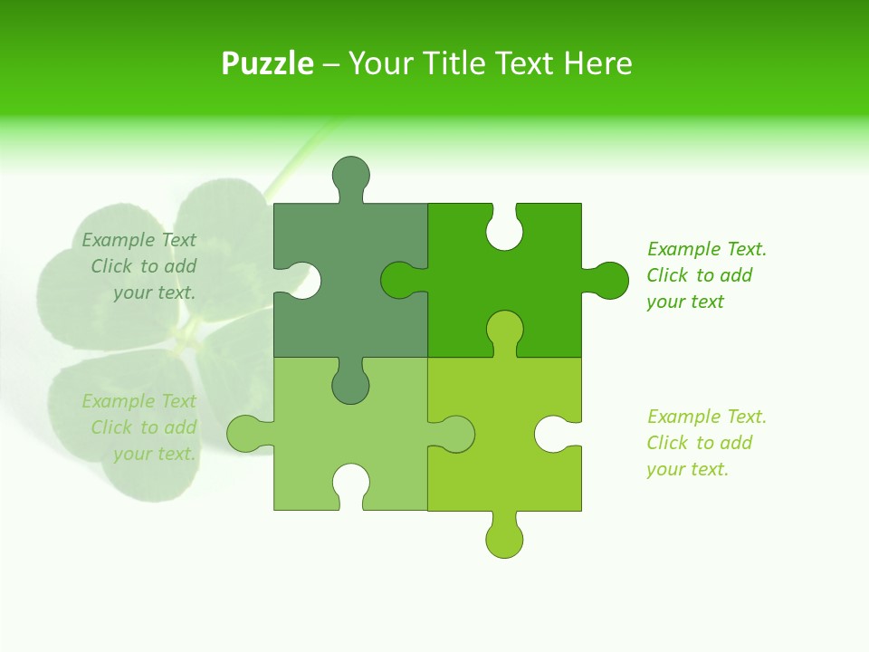 Traditional Luck Leafed PowerPoint Template