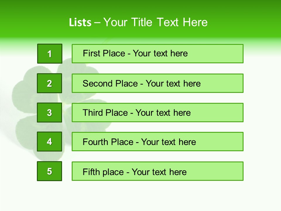 Traditional Luck Leafed PowerPoint Template