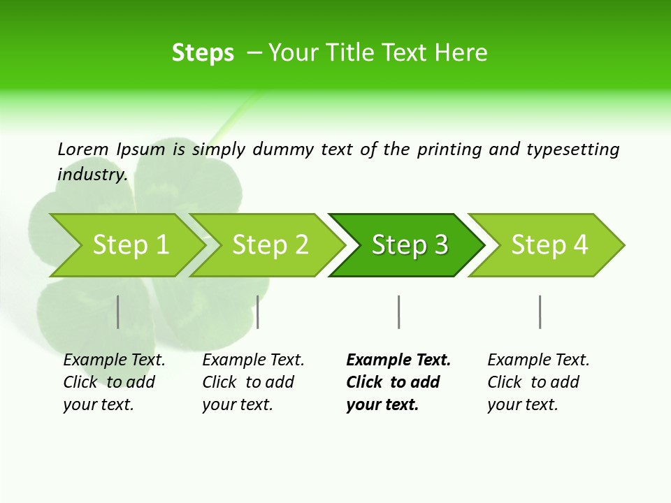 Traditional Luck Leafed PowerPoint Template